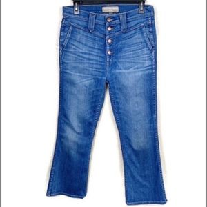 Point Sur Denim (J.crew) High-Rise Crop Flare 29